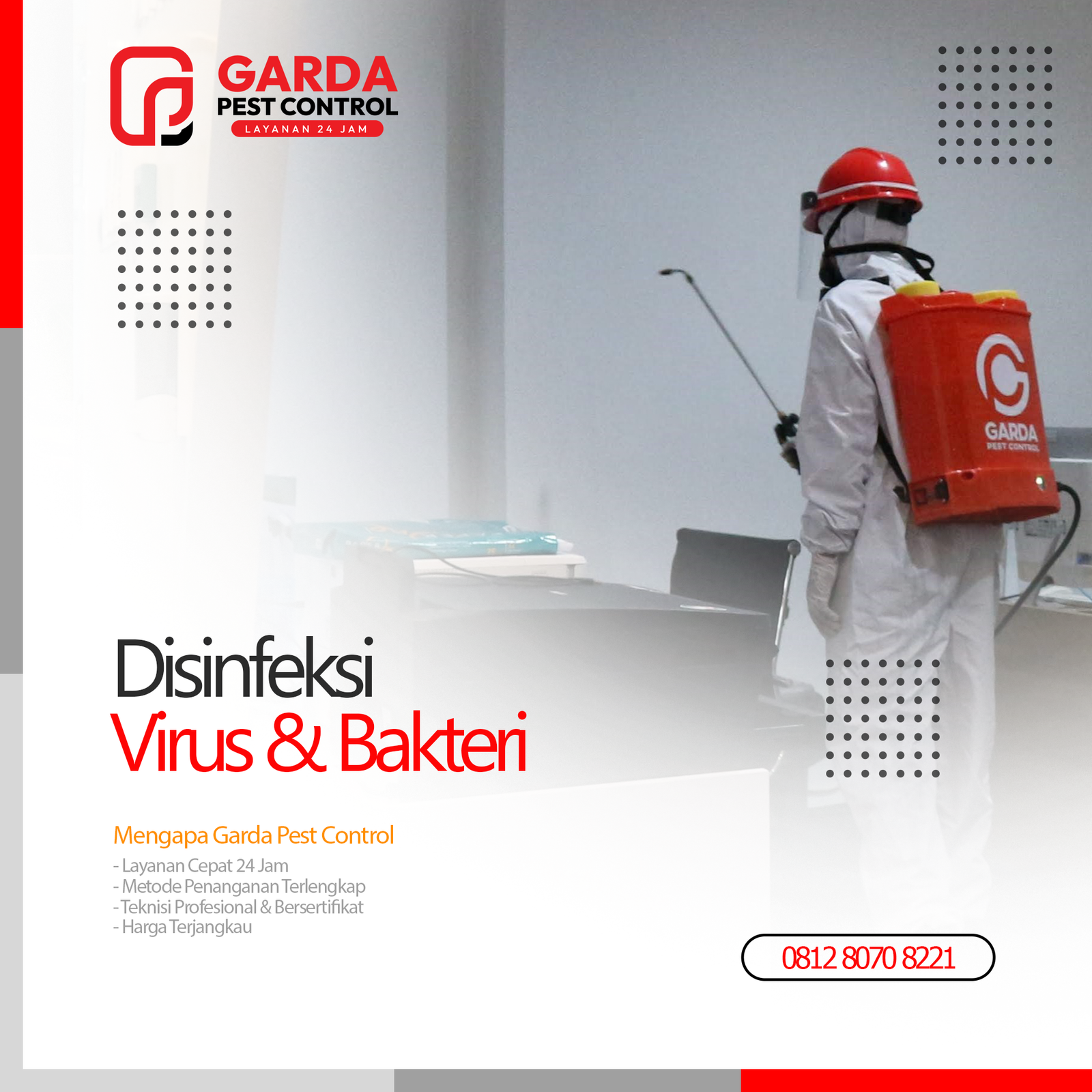 Jasa Disinfektan Sterilisasi Ruangan Terdekat di Bandung