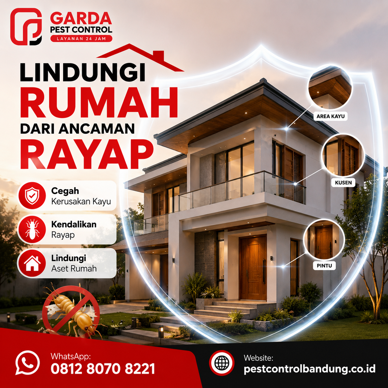 Jasa Anti Rayap Bandung Penanganan Risiko Kerusakan Properti dan Bangunan