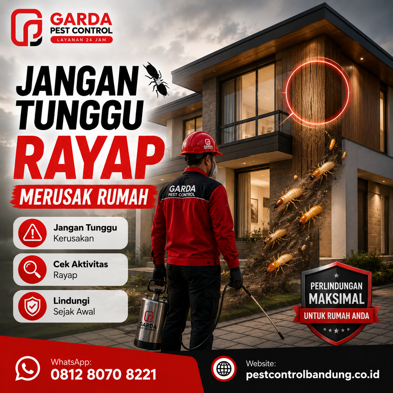 Tanda Kerusakan Struktur Rumah Akibat Rayap yang Sering Diabaikan Pemilik Bangunan