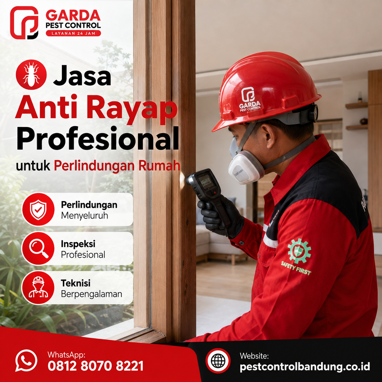 Jasa Anti Rayap Bandung Penanganan Risiko Kerusakan Properti dan Bangunan