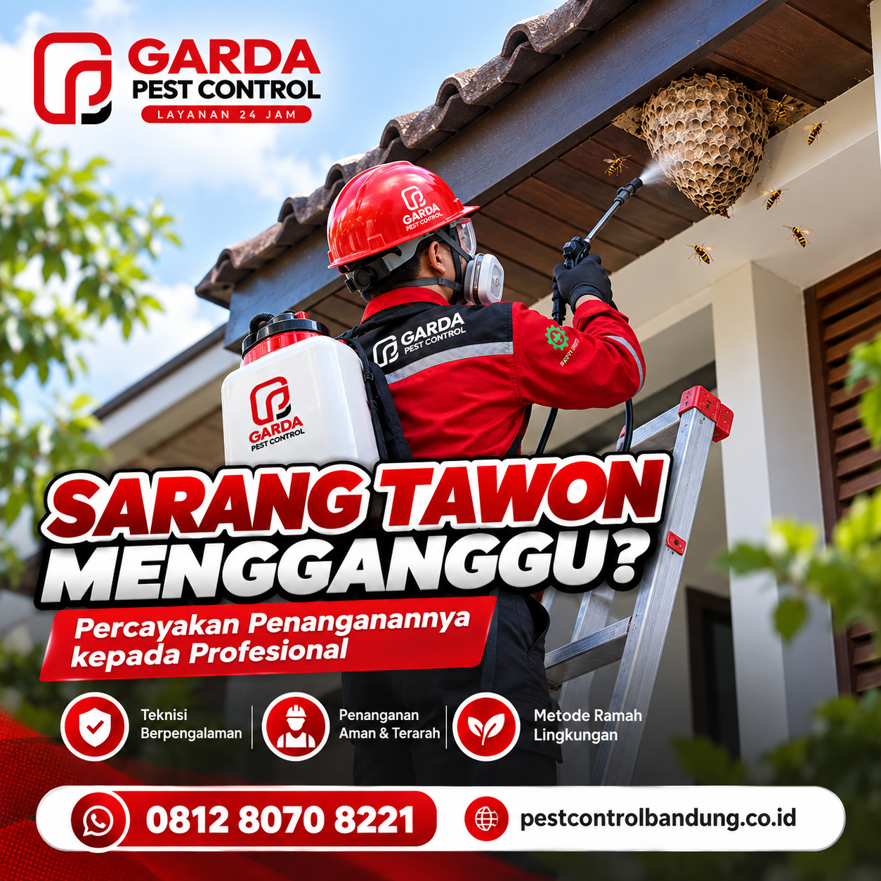 Biaya Jasa Basmi Sarang Tawon di Bandung