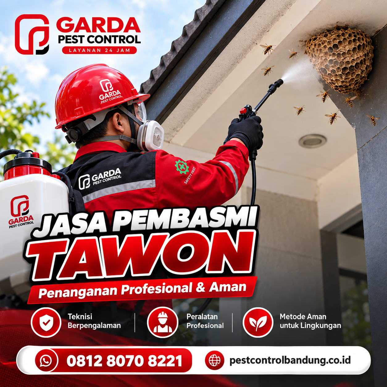 Biaya Jasa Basmi Sarang Tawon di Bandung